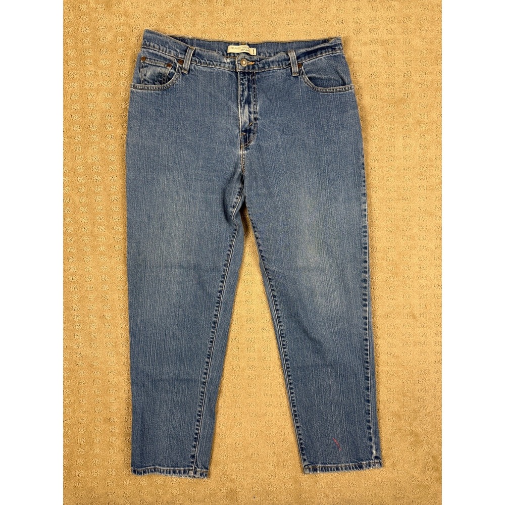 Vintage LEVI'S 550 Women's Y2K Mid Rise Relaxed Tapered Jeans 16M (34x28) #1338